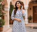 Lightweight Cotton Summer Kurti — Jaipur Block Print Daily Wear Retro Fashion