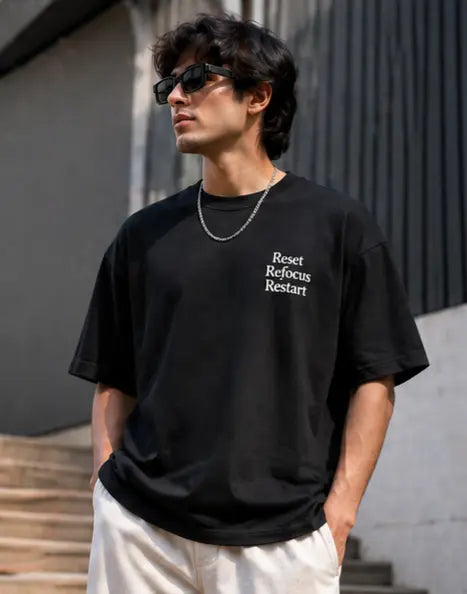 Oversized Cotton T-Shirt for Men — Lightweight Summer Wear India RetroFashion